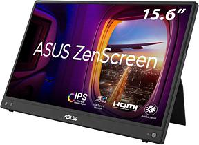 ASUS ZenScreen MB16AHV 15,6 Zoll Full HD IPS Portabler Monitor | Kickstand, Entspiegelt, Blaulichtfilter, Stativgewinde, Protective Sleeve, USB-C, Mini-HDMI