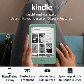 Amazon Kindle (neueste Generation, 2024) – 16 GB – ohne Werbung – matchagrün