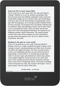 tolino shine 5 eReader 6″ E-Ink Touchscreen – 16 GB Wi-Fi