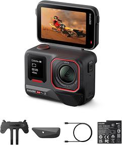 Insta360 Ace Pro 2 - 8K Action-Cam mit Leica Objektiv, Videokamera für Sport, Unterwasserkamera, 1/1,3" Sensor, Dual-KI-Chip, führende Schwachlichtleistung & Audio, Flipscreen & KI-Editing für Vlogs